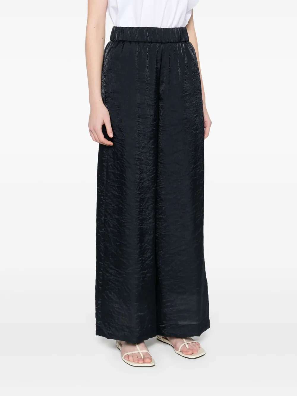 Peserico Broek met gekreukt effect Blauw