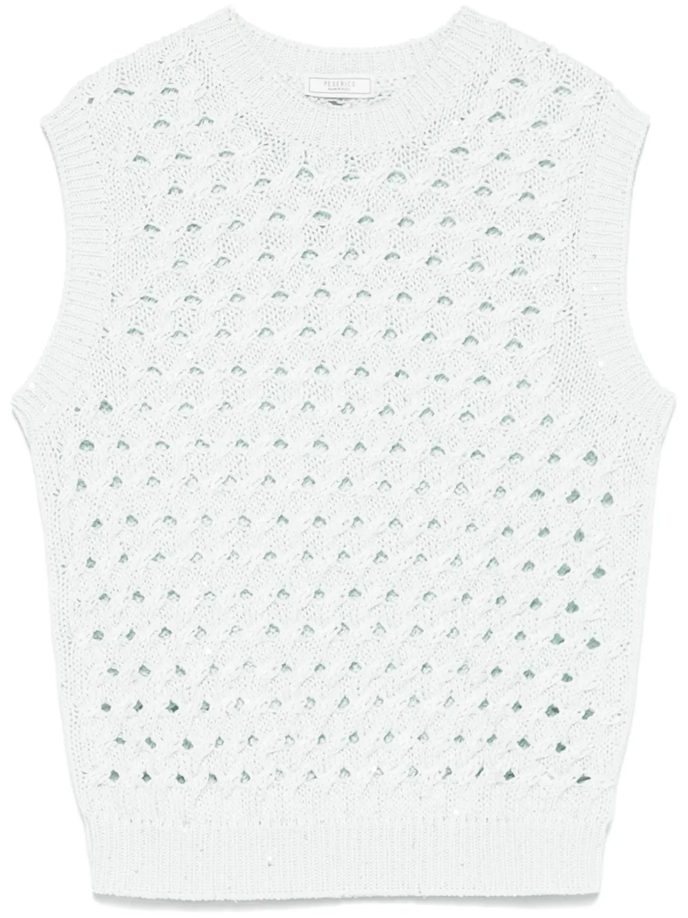 sequined knitted top