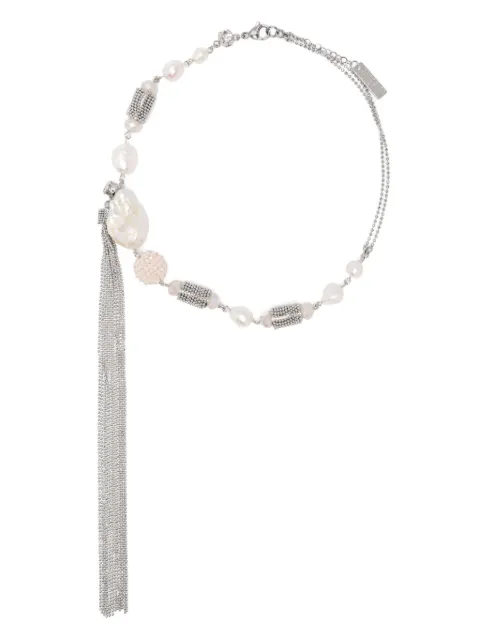 Peserico collar con perlas de agua dulce y detalle de flecos