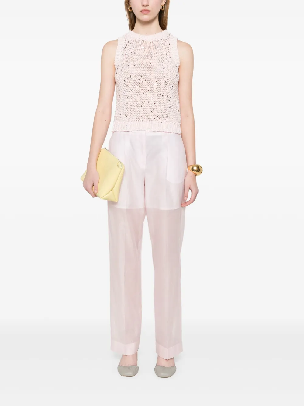 Peserico sequin-embellished tricot vest | Vests & Tank Tops | Image 2