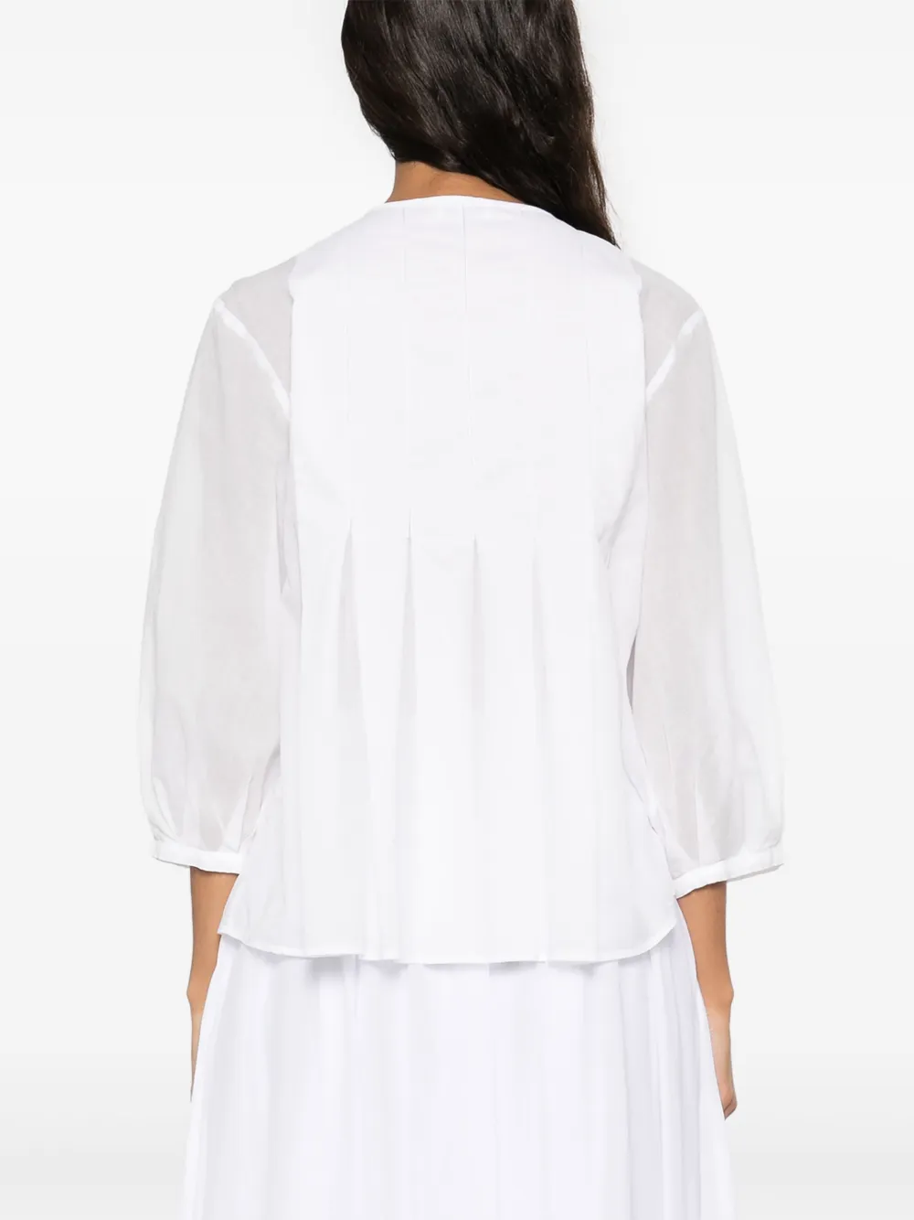 Peserico Blouse met bal- en kettingdetail Wit