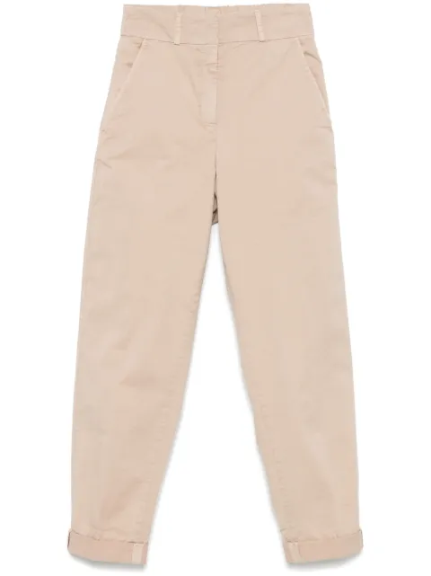 Peserico gabardine-weave trousers