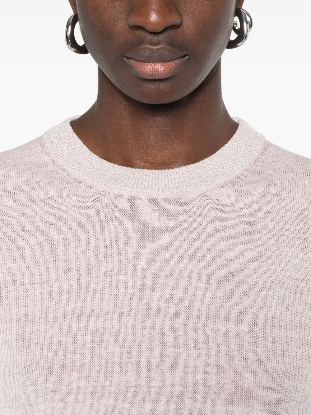 Shop Peserico Lurex-detail Top In Pink