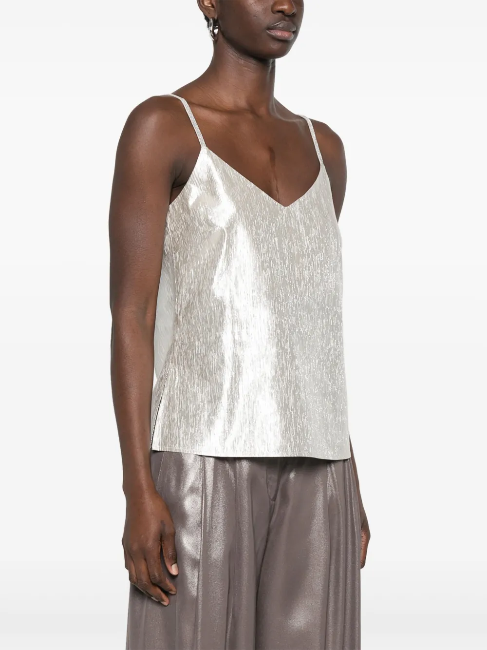 PESERICO METALLIC-EFFECT TOP