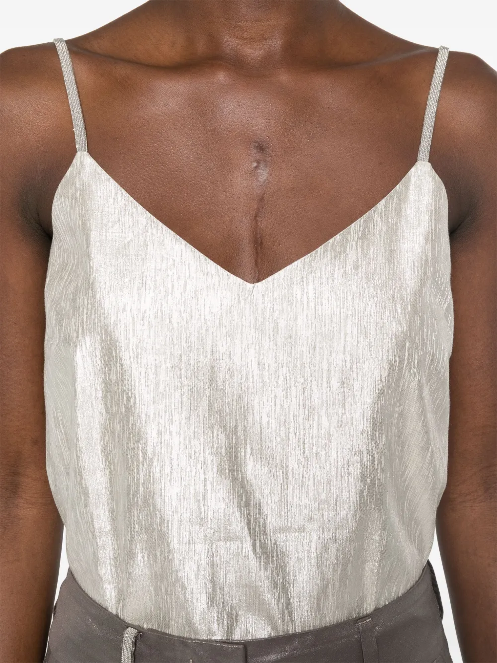 PESERICO METALLIC-EFFECT TOP