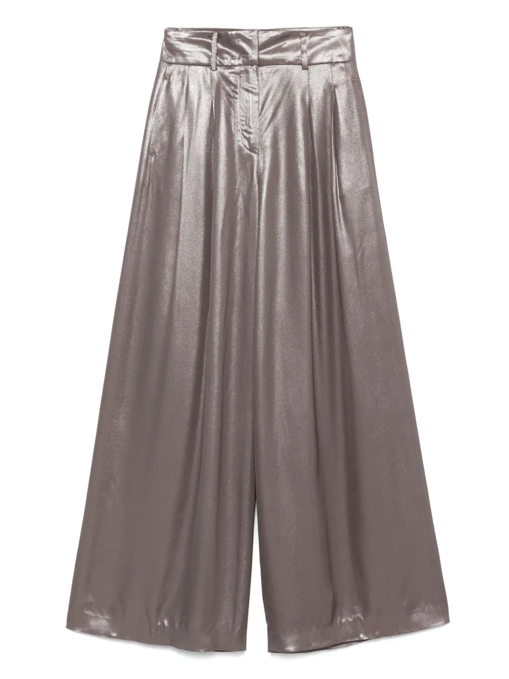 Peserico Broek met geplooid detail Bruin