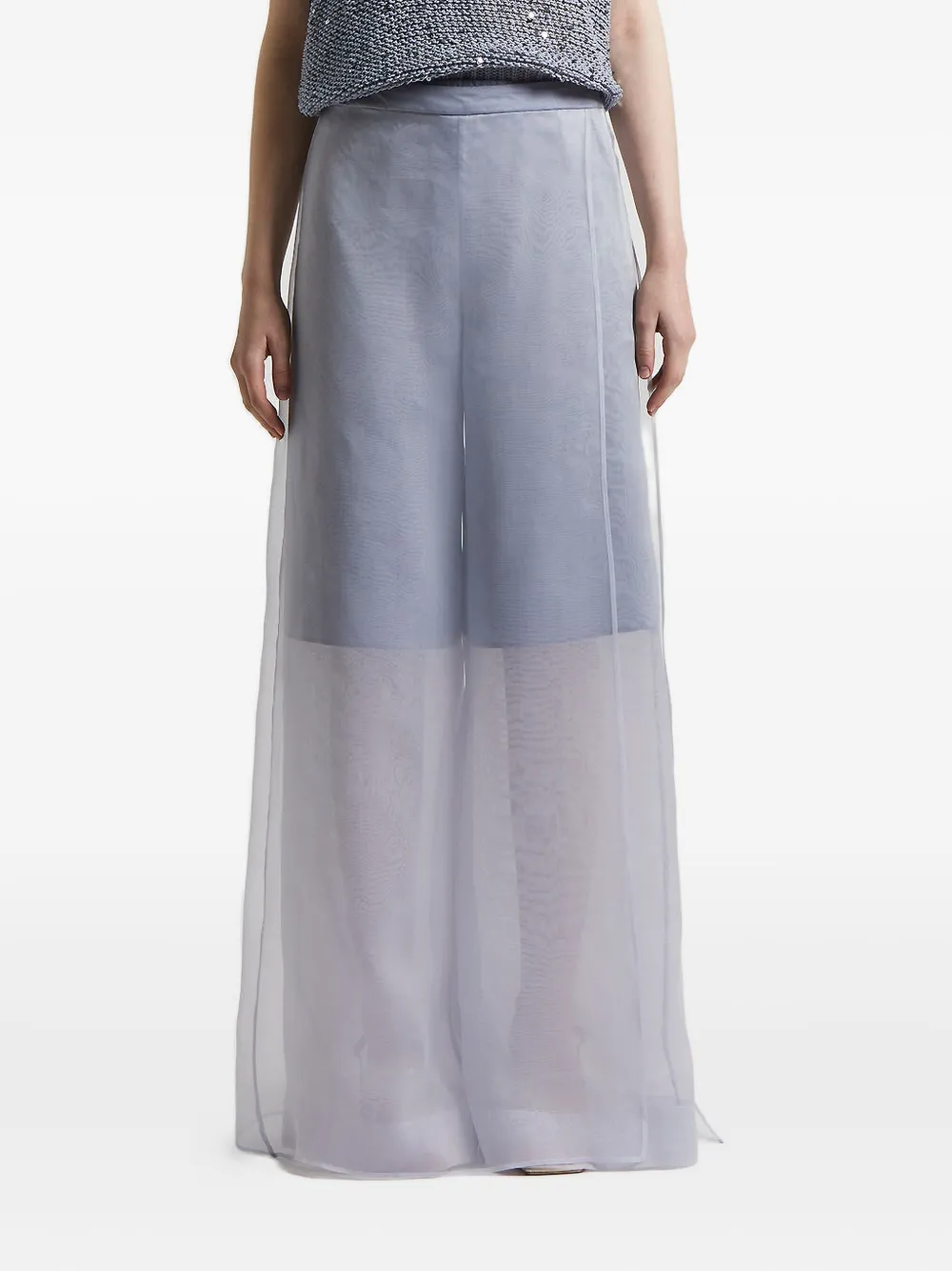 Peserico organza trousers | Blue | Image 1