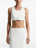 Peserico sequin-embellished sleeveless tank top - White