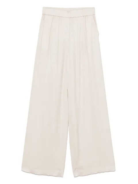 Peserico satin palazzo trousers