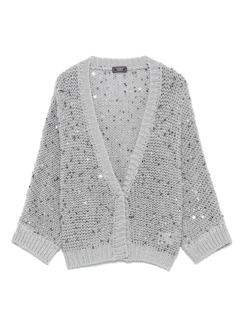 Peserico Cardigan com aplicação de paetês