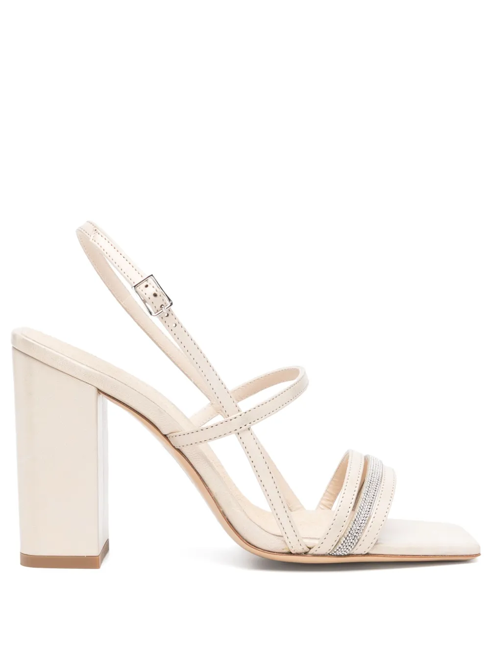 Peserico 95mm Punto Luce-detail sandals Neutrals