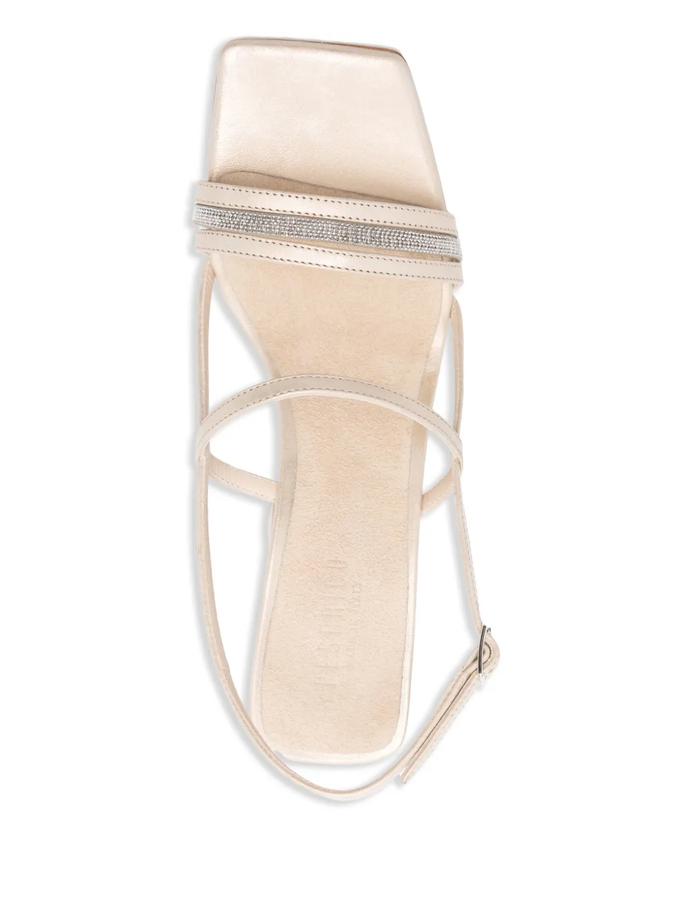 Peserico 95mm Punto Luce-detail sandals Neutrals