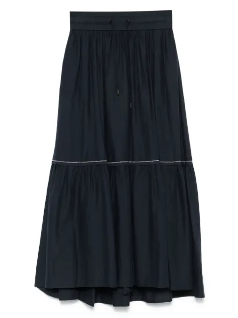 Peserico cotton voile maxi skirt