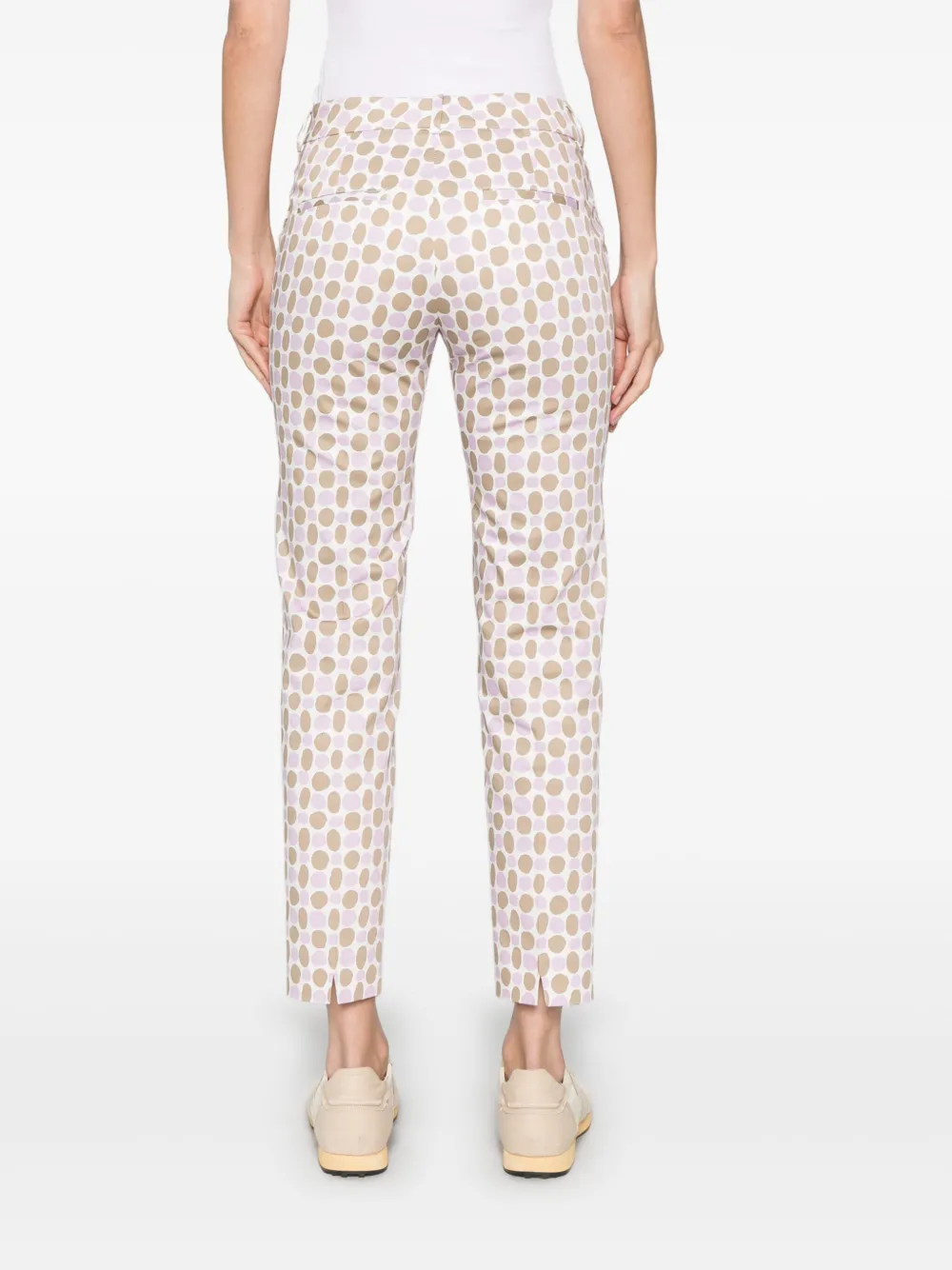 Peserico Broek met print Wit