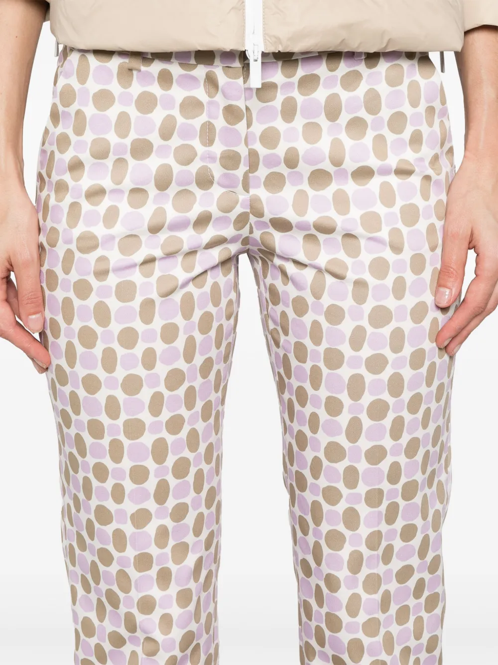 Peserico Broek met print Wit