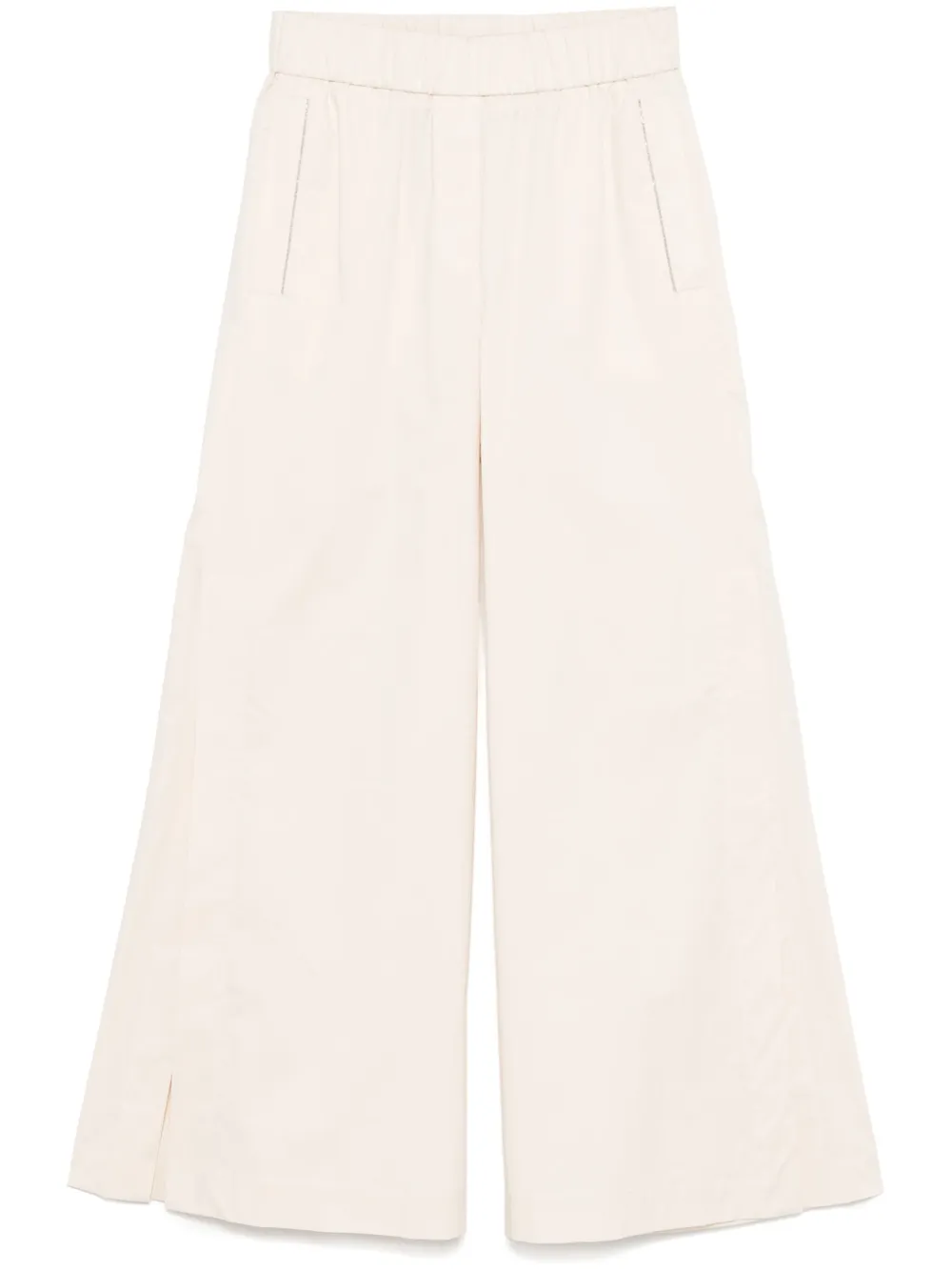 Peserico Punto broek met Luce-detail Beige