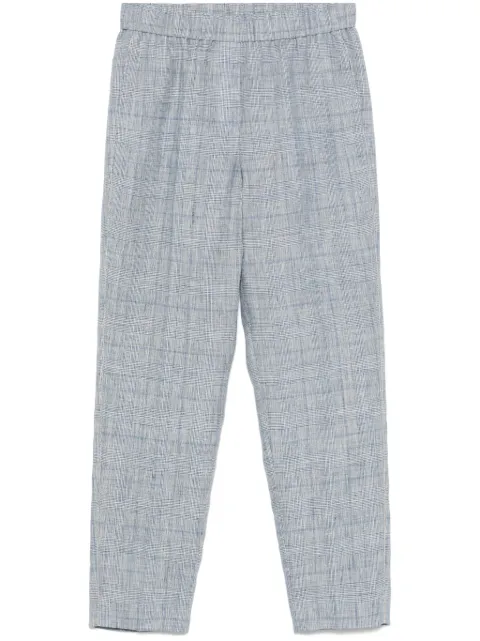 Peserico pantalones con motivo de cuadros príncipe de Gales