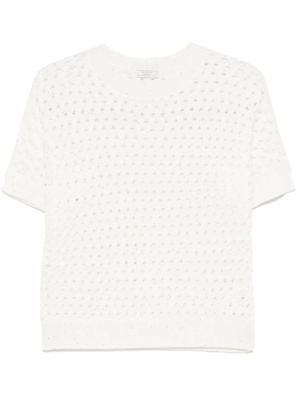 sequined knitted top