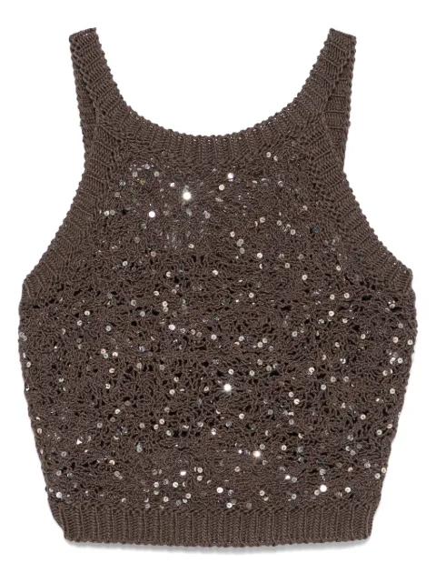 Peserico sequin-embellished tank top