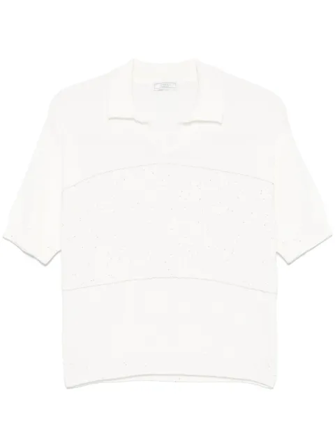 Peserico sequin-embellished knitted T-shirt 