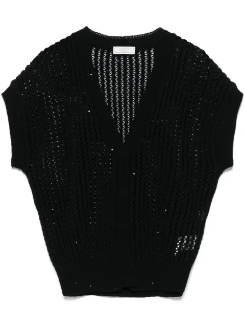Peserico open-knit cardigan 