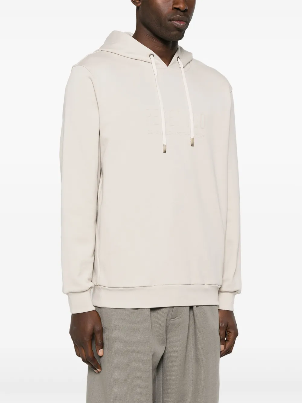 Peserico Katoenen hoodie Beige