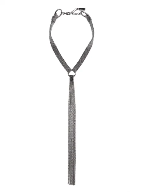 Peserico Punto Luce sliding-knot necklace