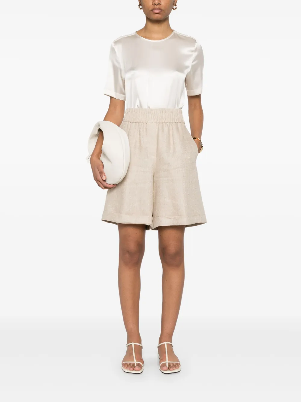 Peserico short à motif pied-de-poule | Shorts courts | Image 2