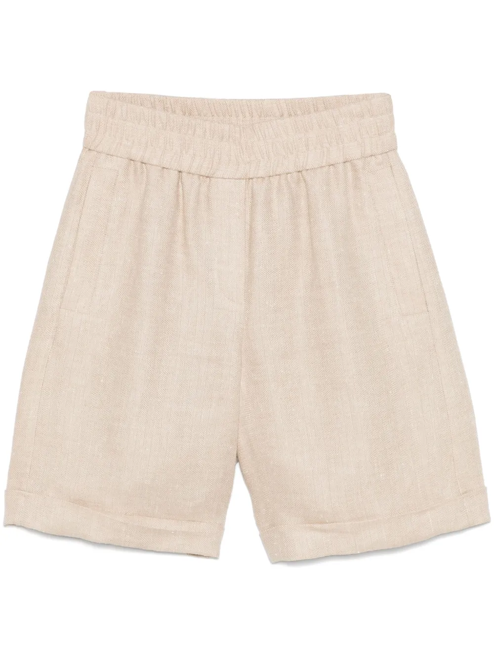 Peserico short à motif pied-de-poule | tons neutres | Image 1