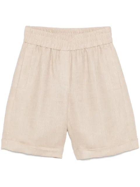 Peserico shorts con motivo pied de poule