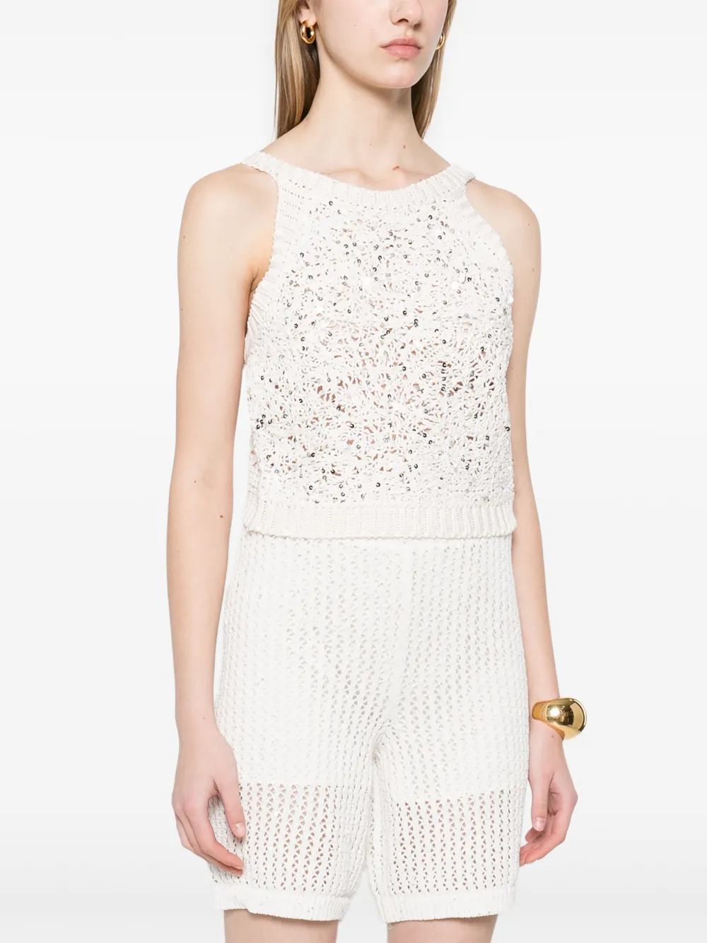 PESERICO SEQUIN-EMBELLISHED TOP