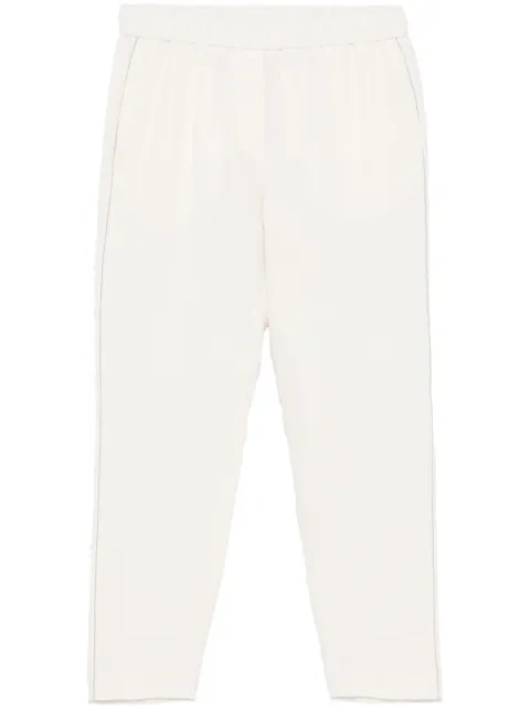 Peserico pantalones tapered con detalle Punto Luce