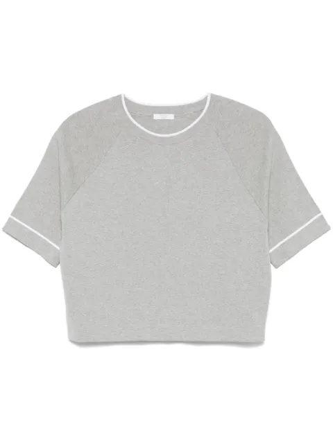 Peserico contrasting-trim knitted T-shirt 