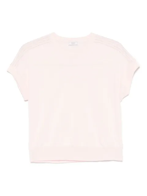 Peserico bead-embellished T-shirt