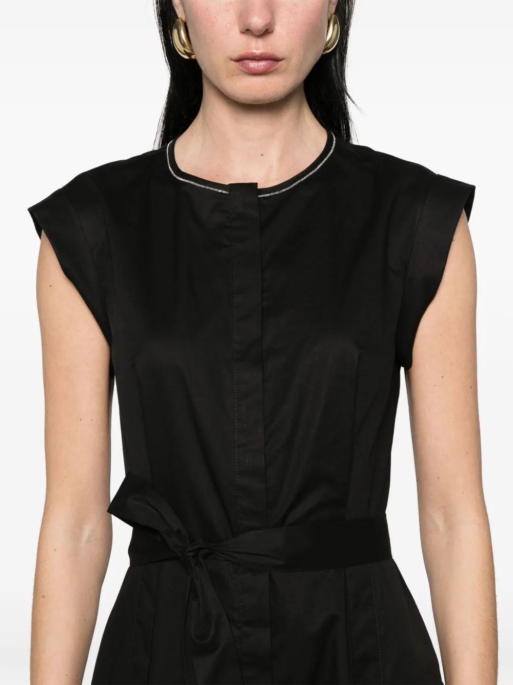 PESERICO SLEEVELESS MIDI DRESS