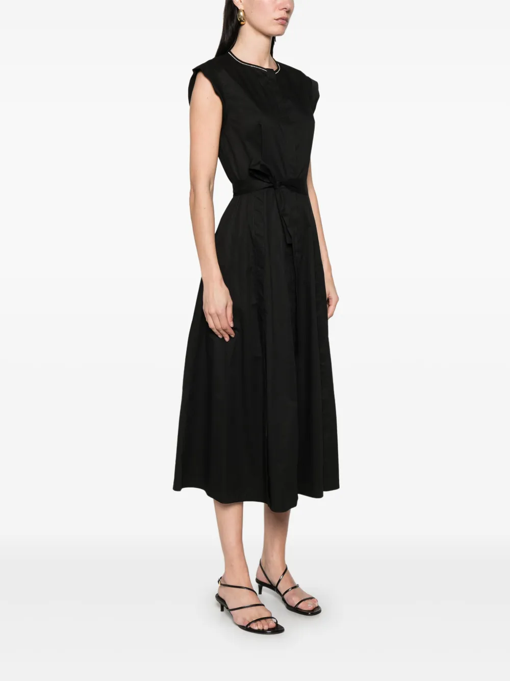 PESERICO SLEEVELESS MIDI DRESS