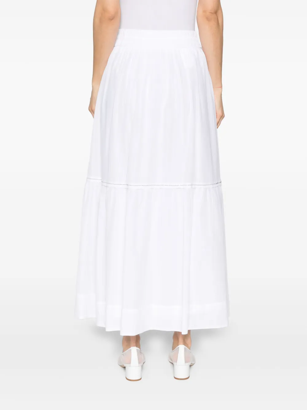 Peserico Punto Luce midi-rok met ketting Wit