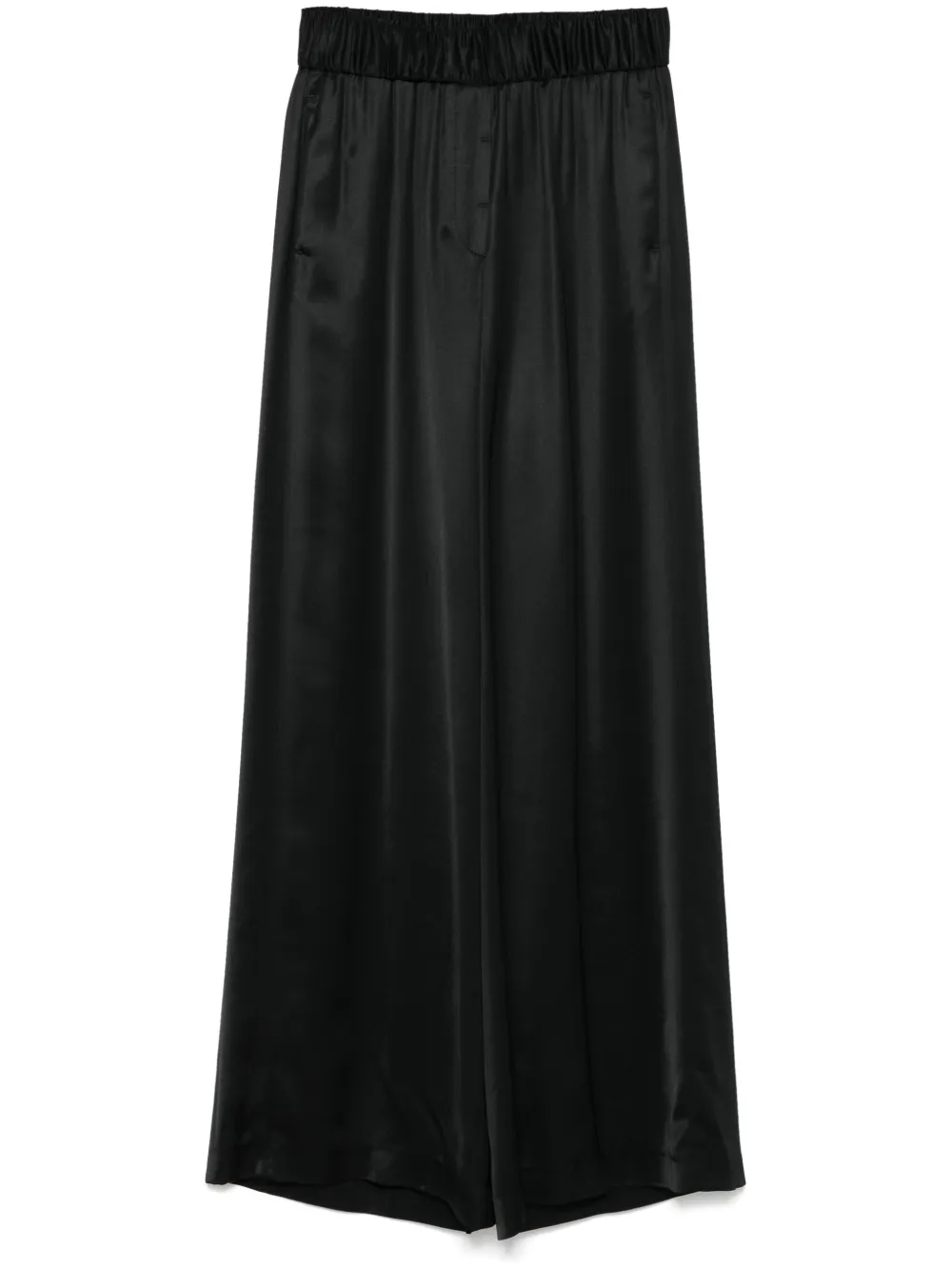 Peserico satin palazzo pants | Black | Image 1