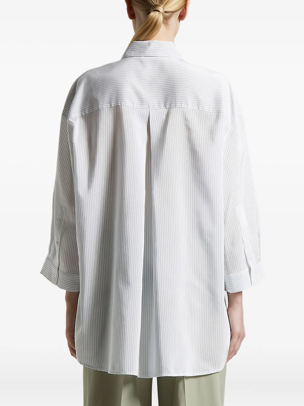 Peserico Cotton Blend Shirt In Gray
