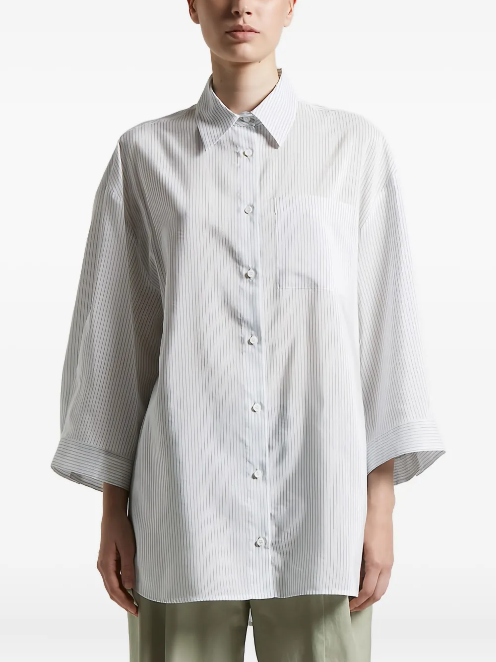 Peserico cotton blend shirt | White | Image 1