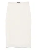 Peserico crushed organza midi skirt - Neutrals