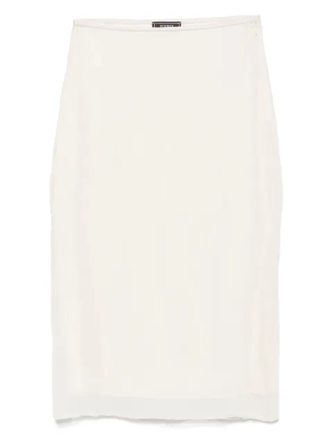 Peserico crushed organza midi skirt