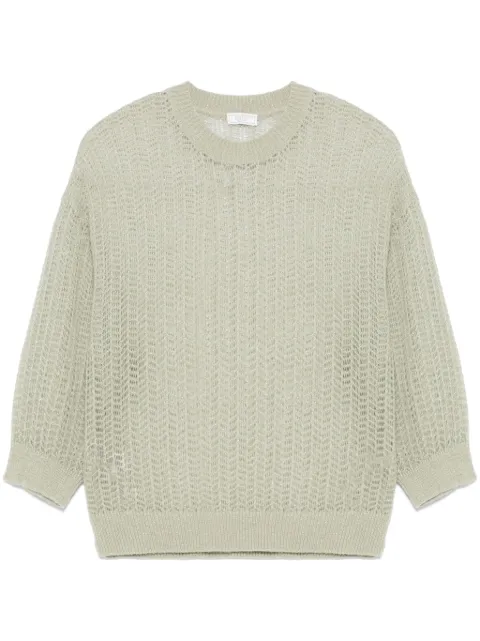 Peserico lurex tricot-knit sweater 