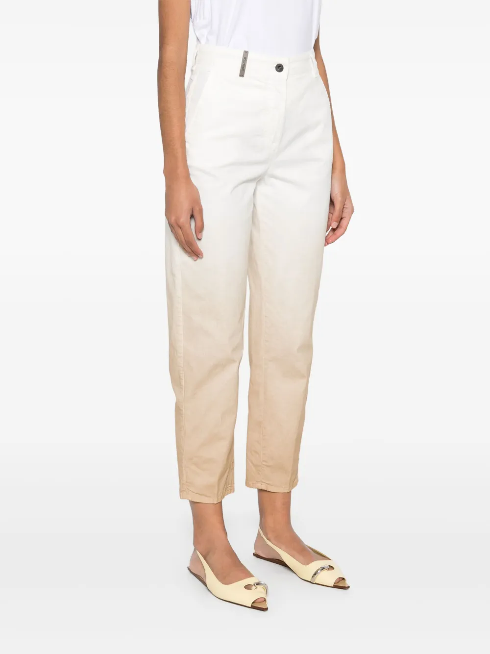 Peserico Needlecord broek Beige