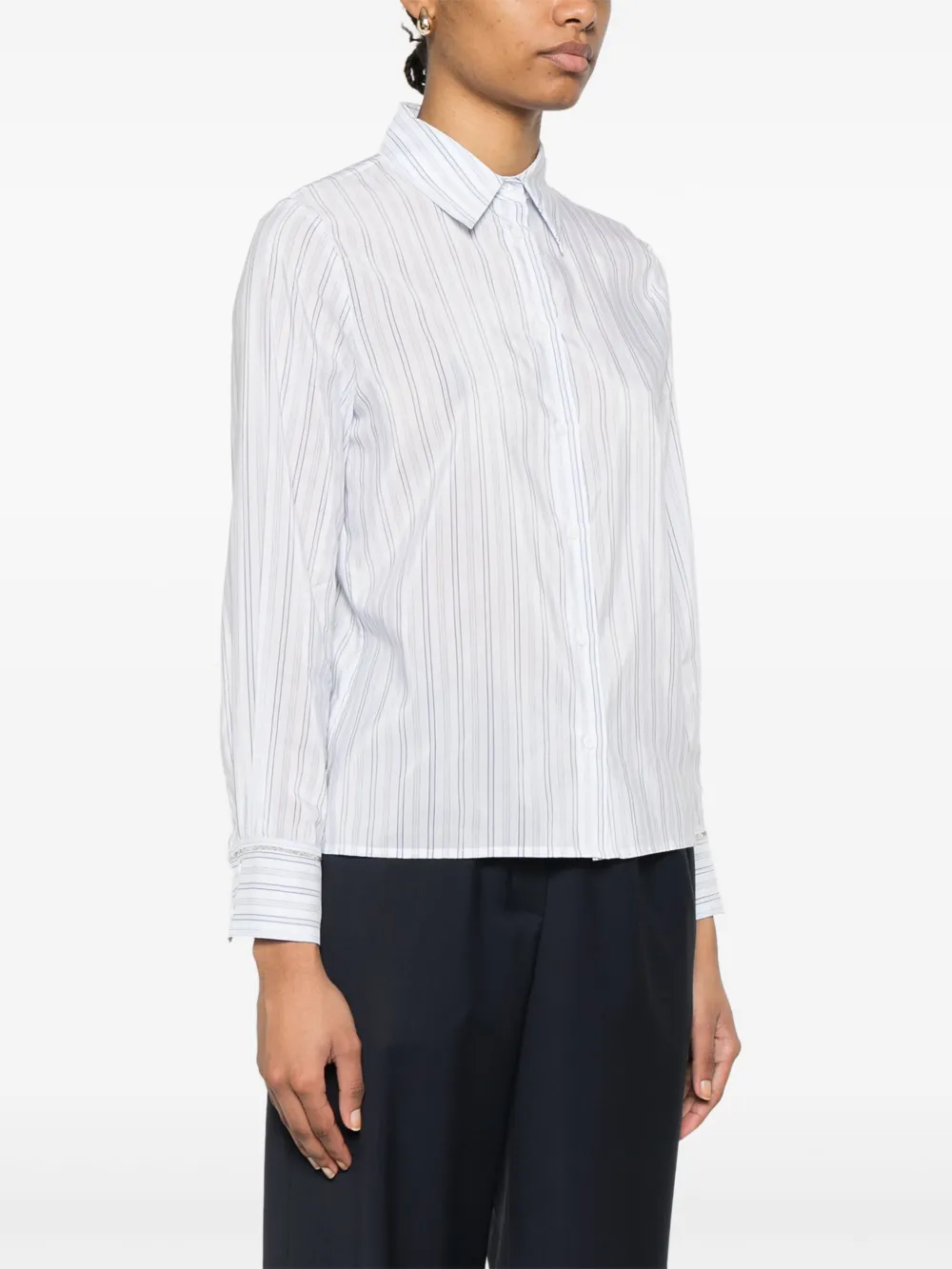 Peserico Gestreept blouse Blauw