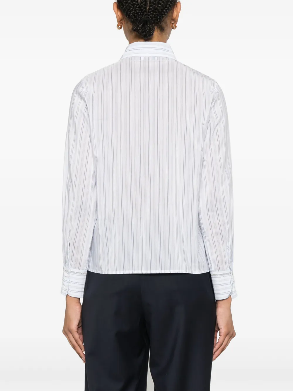 Peserico Gestreept blouse Blauw