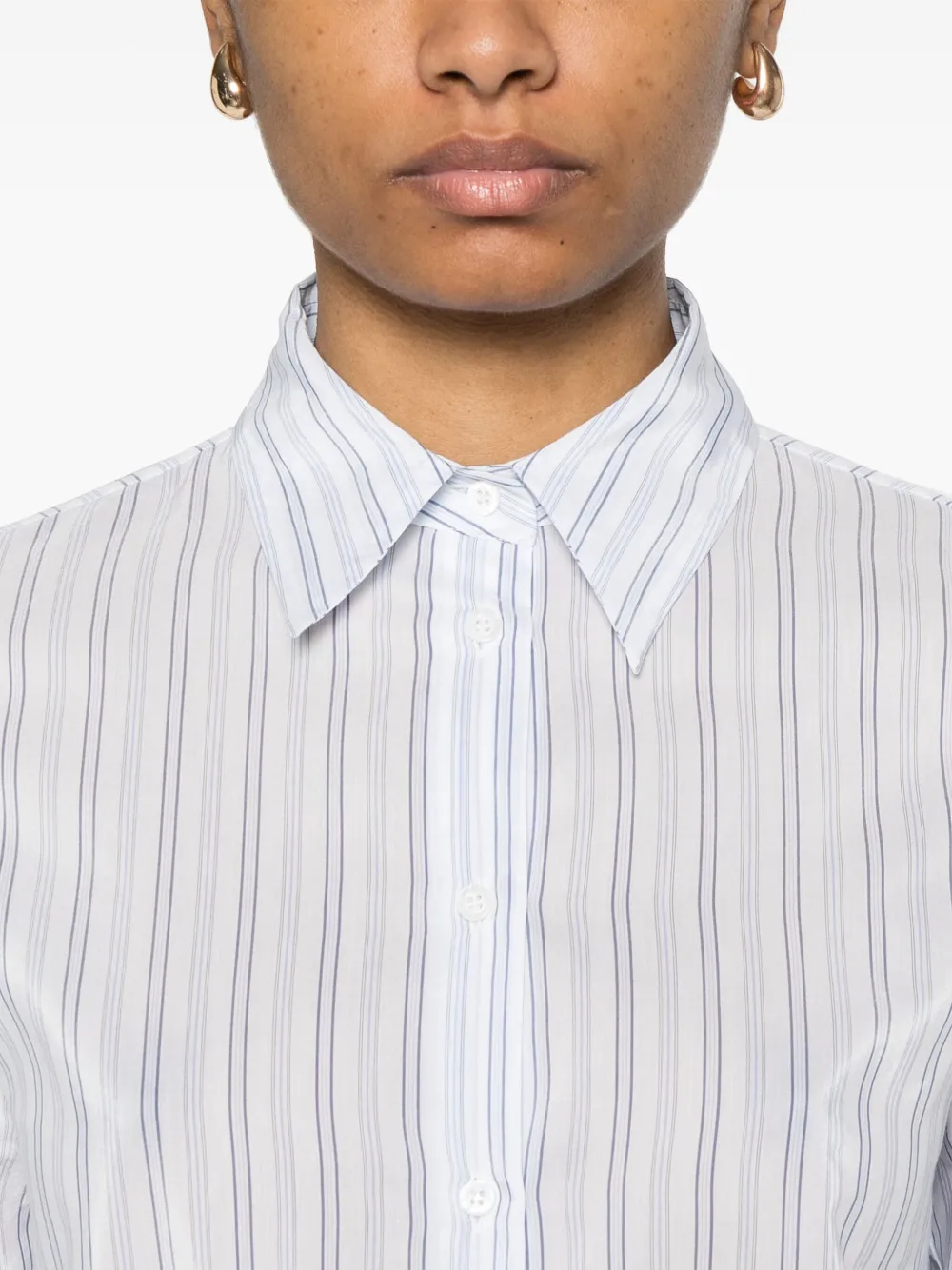 Peserico Gestreept blouse Blauw