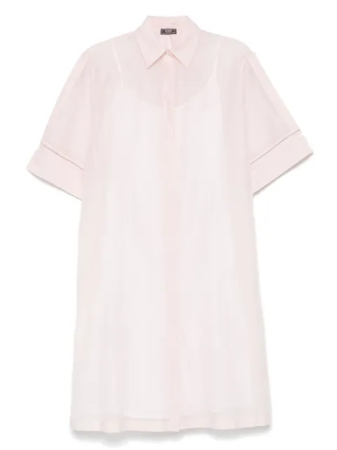 Peserico vestido midi con diseño traslúcido