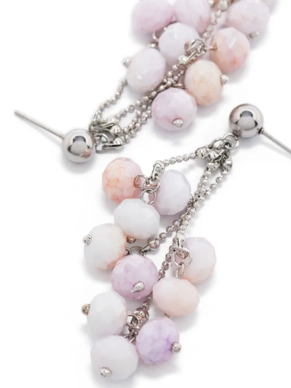 CHANEL ピンククリスタルドロップピアス