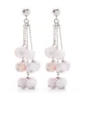 Peserico micro-crystals drop earrings - Pink